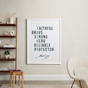 "Our Father's Character" - Art Print in Air Force Blue by Jennifer Postorino - In a Room