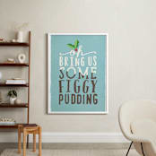 "Figgy Pudding" - Art Print in leaf by Rebecca Bowen - In a Room