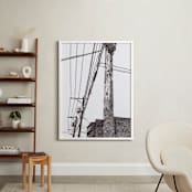 "City In Dots No. 1" - Art Print in Black and White by Michelle Waldie - In a Room