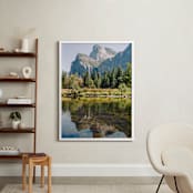 "Mirror Mirror" - Art Print in Emerald Green by Christian Florin - In a Room