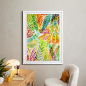 "Tropical" - Art Print in Sunny yellow by Alexandra Dzh - In a Room