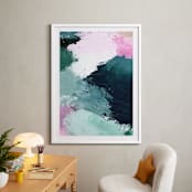 "Vivid Splash" - Art Print in Ocean by Melanie Severin - In a Room