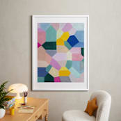 "Safe as houses" - Art Print in peach by raven erebus - In a Room
