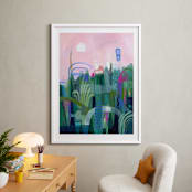 "Feel So Fine" - Art Print in Emerald Green by Sarina Diakos - In a Room