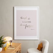 "Though She Be But Little" - Art Print in Blush by Melinda Denison - In a Room
