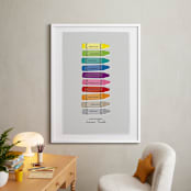"Color Your World" - Personalized Art Print in Cloud by Ann Gardner - In a Room