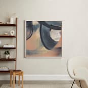 "Get Closer To Neutral Series 4" - Art Print in Tan and Bone by Angela Simeone - In a Room