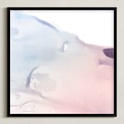 "Gentle morning" - Art Print in rose by Helen Halik - Framed