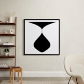 "Pendulum Drop" - Art Print in Black by Lisa McLean - In a Room