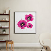 " In Bloom" - Art Print in Magenta Petals by Jacie Morgan - In a Room