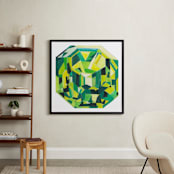 "Peridot" - Art Print in Peridot Green by Paper Monkey Press - In a Room