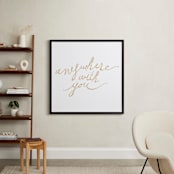 "Anywhere with You" - Art Print in gold by rose lindo - In a Room