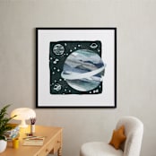 "Space Doodle" - Art Print in Galaxy by Megan Cash - In a Room