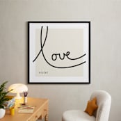 "Sweet Sophistication" - Personalized Art Print in Linen by Erin Pescetto - In a Room