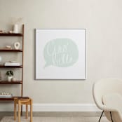 "Ciao Bella!" - Art Print in Mint by Penelope Poppy - In a Room