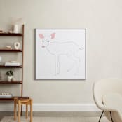 "Blush Fawn" - Art Print in Blush by Molly Schafer - In a Room