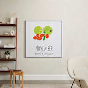 "November Fruits" - Art Print in Guava Green by Kanika Mathur - In a Room