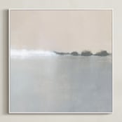 "Spring Melt" - Art Print in Morning Sun by Sadie Holden - Framed Canvas