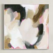 "Lush Composition" - Art Print in Deep Forest by Melanie Severin - Framed Canvas