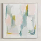 "Delicacy" - Art Print in White by Nicoletta Savod - Framed Canvas