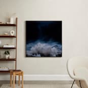"Stormy Sea" - Art Print in Mist by Emily Morris - In a Room
