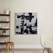 "Balance Restored I" - Art Print in Midnight Blue by Kate Terhune - In a Room