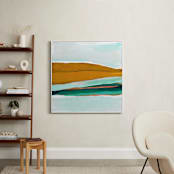 "Arctic Ice" - Art Print in mint green by Caryn Owen - In a Room