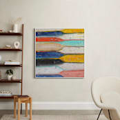 "Intermingle" - Art Print in Royal Blue by Lindsay Megahed - In a Room