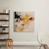 "Emberley" - Art Print in Golden Yellow by Parima Studio - In a Room