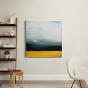"Golden Grain" - Art Print in Golden Sienna by Amy Hall - In a Room
