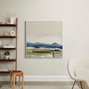 "Brownstein II" - Art Print in Field by Mande Calhoun - In a Room