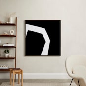 "Magnetic Field 1S" - Art Print in Black and White by Jaime Derringer - In a Room