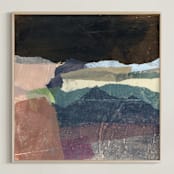 "Summerland II" - Art Print in Coffee by Jennifer Daily - Framed