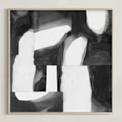 "Construct 1" - Art Print in Black and White by Ashleigh Ninos - Framed