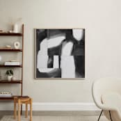 "Construct 1" - Art Print in Black and White by Ashleigh Ninos - In a Room
