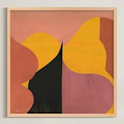 "Desert Dance II" - Art Print in Sultry Salmon by cyrille gulassa - Framed