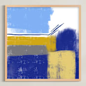 "Uplift" - Art Print in Deep Indigo by Studio Shines - Framed