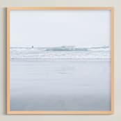 "Ocean Park no. 1" - Art Print in Fog Blue by Krissy Bengtson - Framed