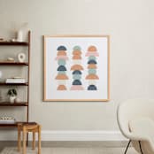 "balancing act" - Art Print in terracotta by Ellesse Smith - In a Room