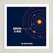 "You are Here" - Personalized Art Print in Midnight by Robin L. Andrews - Unframed
