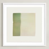 "Quatrain 1" - Art Print in Avocado by Kamala Nahas - Framed