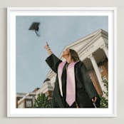 "The Big Picture: Graduation Framed Photo" - Framed Photo in White by Minted - Framed
