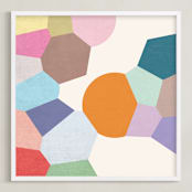 "Pointilize I" - Art Print in Multi by Amber Barkley - Framed