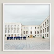 "Trumpets at Noon" - Art Print in Castle  by Andrew McClintock - Framed