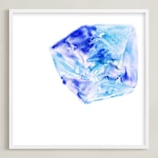 "Ice Thaw" - Art Print in Ice by Michelle Waldie - Framed