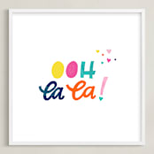 "Ooh La La!" - Art Print in Multi by Ashley DeMeyere - Framed