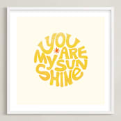 "Forever Sunshine" - Art Print in Sunflower by Carrie ONeal - Framed
