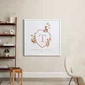 "Woodland Animal Crest: Custom Print" - Custom Print in Papaya by Vivian Yiwing - In a Room