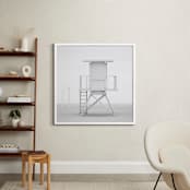 "Iconic Lifeguard tower" - Art Print in Neutral Grey by Kate Houlihan Photography - In a Room