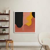 "Desert Dance I" - Art Print in Sultry Salmon by cyrille gulassa - In a Room